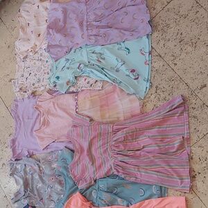 Cat & Jack Lot of 14 Girls Dresses Size 7/8 Medium